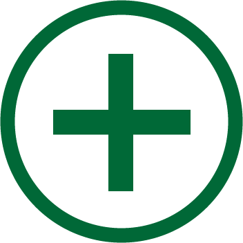 vector art of a plus sign in a circle