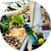 picture of woman grocery shopping