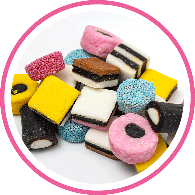 Allsorts licorice. Explore more of Sweetsify's special candies.