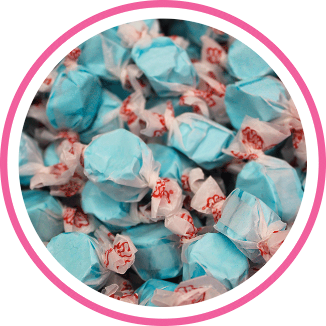 Blueberry taffy. Explore more of our year-round candies!