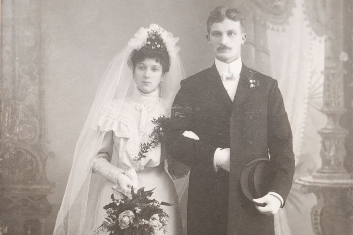 John and Maryanne's wedding photo from 1918.